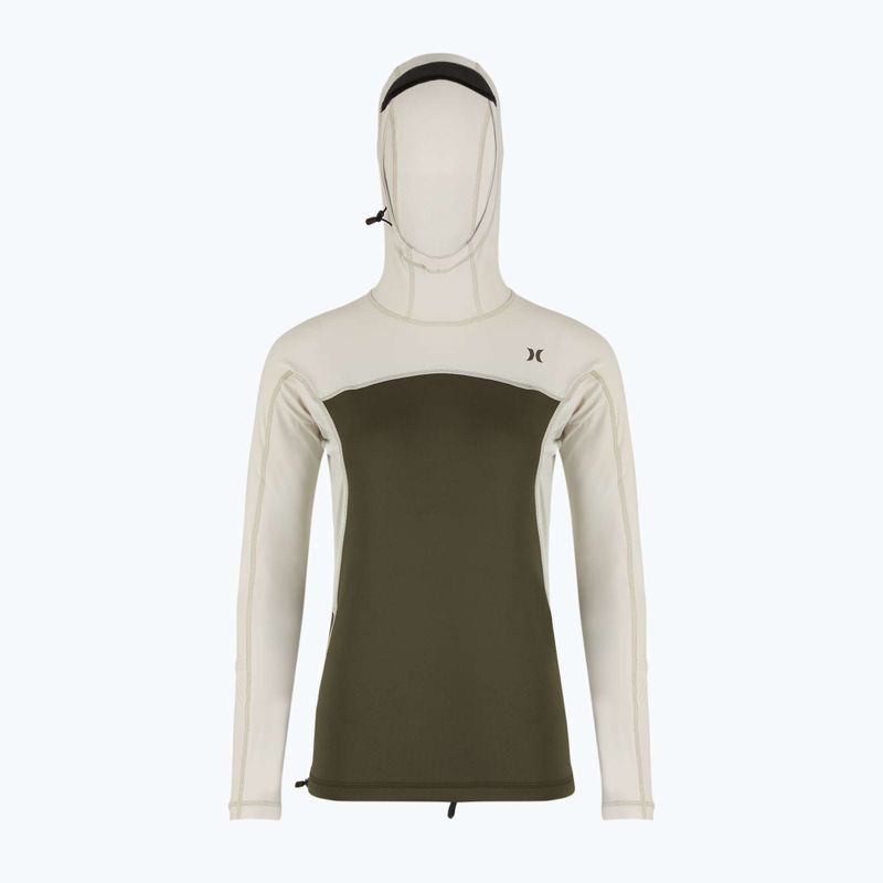 Pánské plavecké tričko longsleeve Hurley Coast Guard Hooded Surf Top cargo