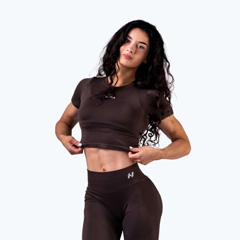 Dámské tréninkové tílko NEBBIA Power dark brown