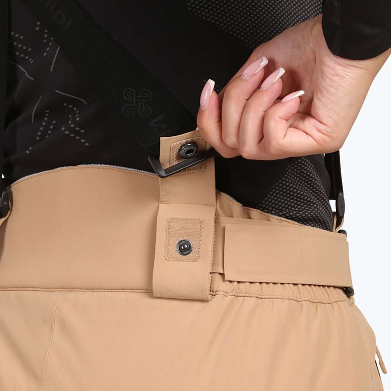 Dámské lyžařské kalhoty Kilpi Elare beige 5