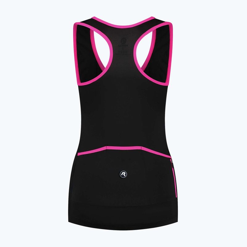 Dámský cyklistický dres Rogelli Abbey Tank Top W black/pink 5