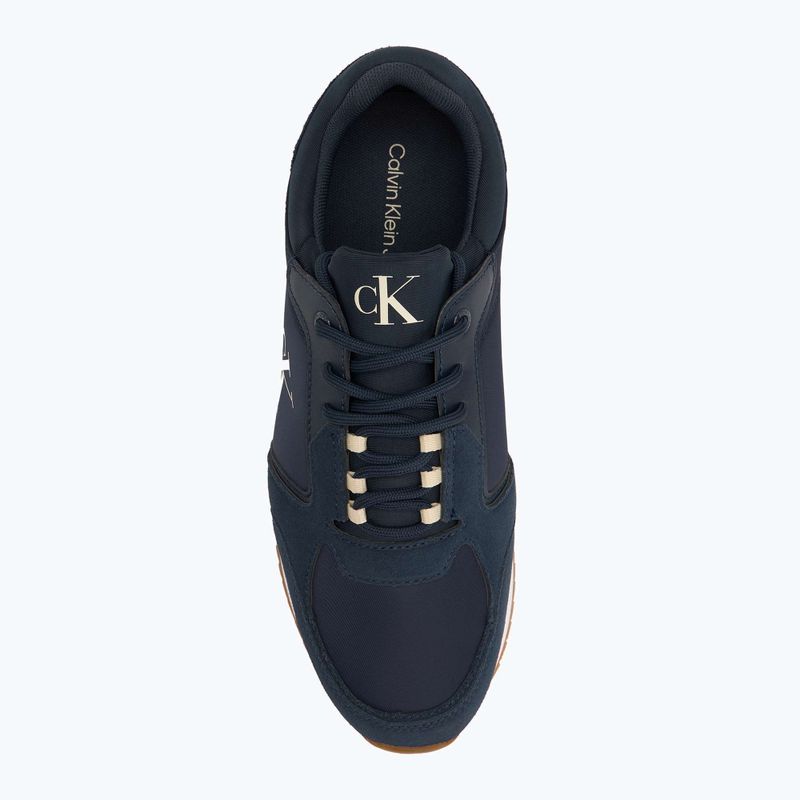 Pánské boty Calvin Klein YM0YM01326 Retro Runner Sock Lace Up Ny-Su Calvin Navy/Bright White/Gum 5
