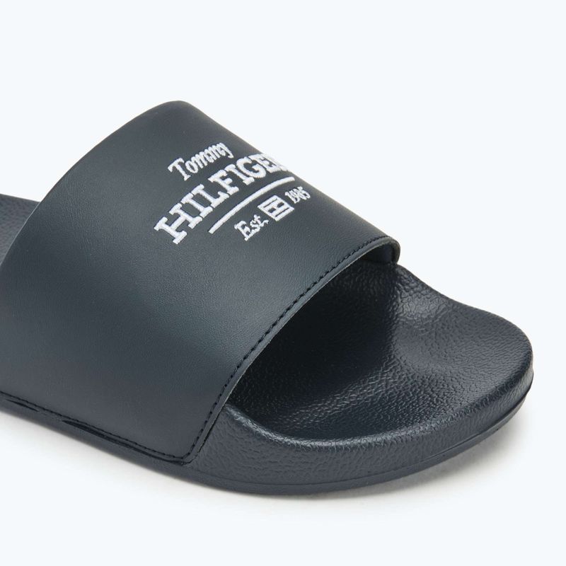 Pánské nazouváky  Tommy Hilfiger Embroid 85 Pool Slide desert sky 7