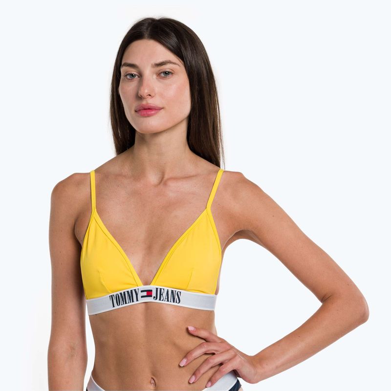 Tommy Hilfiger Triangle Rp žlutý horní díl plavek 4