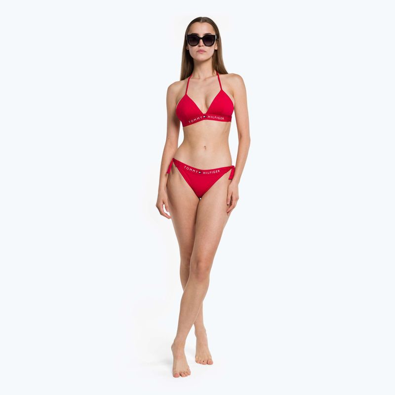 Tommy Hilfiger Spodní díl plavek Side Tie Cheeky červený 5