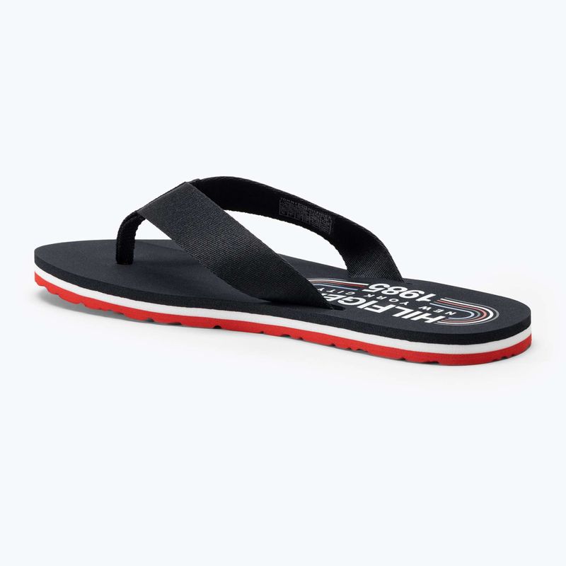 Dámské žabky Tommy Hilfiger  Global Stripes Flat Beach Sandal red white blue 3