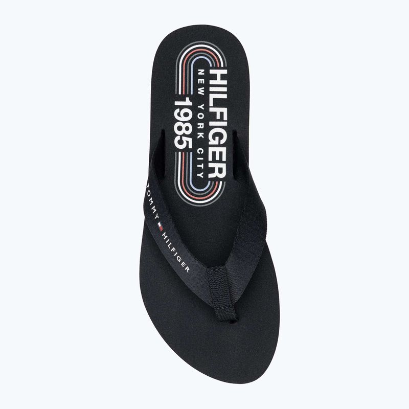 Dámské žabky Tommy Hilfiger  Global Stripes Flat Beach Sandal red white blue 5