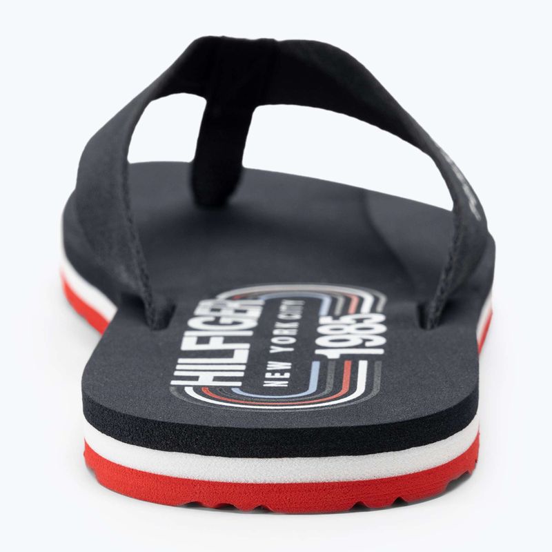 Dámské žabky Tommy Hilfiger  Global Stripes Flat Beach Sandal red white blue 6