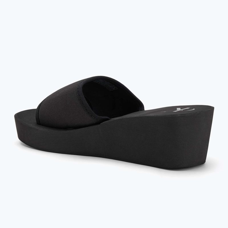 Dámské nazouváky Calvin Klein YW0YW01725 Beach Wedge Slide Canvas triple black 3