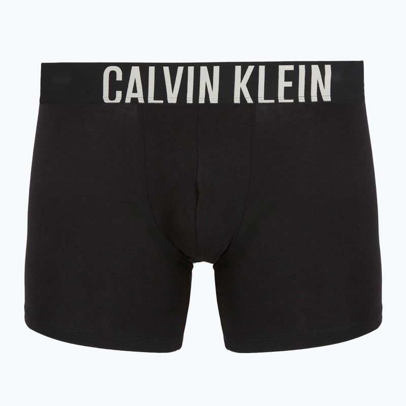 Boxerky Calvin Klein 000NB3609A Boxer Brief 3 pairs black with oatmeal logo/black with age 2