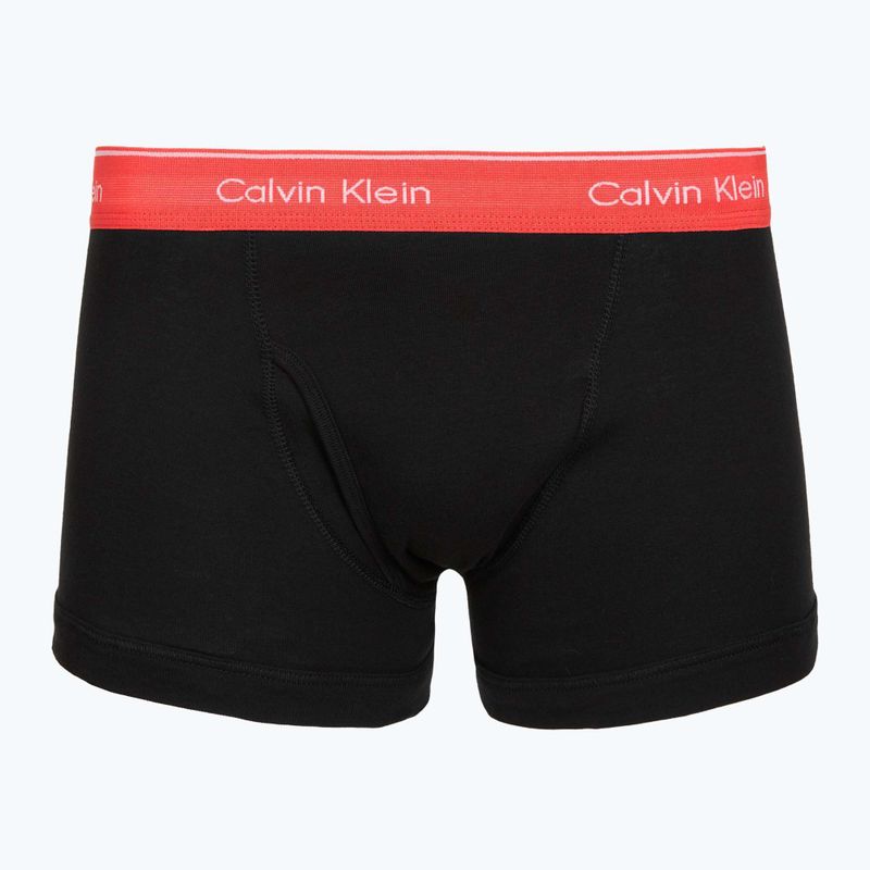Boxerky Calvin Klein LV00NB1897 Trunk 5 pairs of black bodies with black/misty grey/purple 5