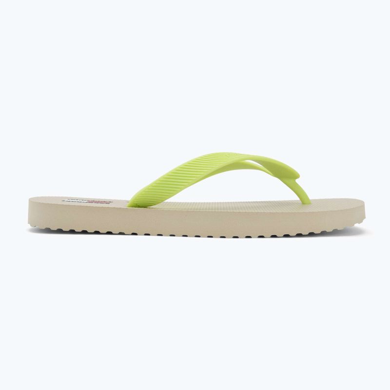 Dámské žabky Tommy Jeans Logo Summer white clay/lime essence 2
