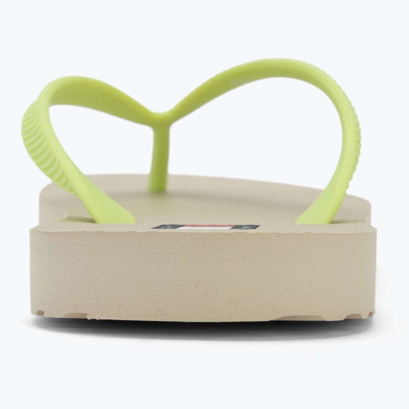 Dámské žabky Tommy Jeans Logo Summer white clay/lime essence 6