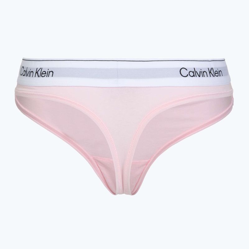 Dámské tanga Calvin Klein LV00QF8518 Thong cradle pink 2