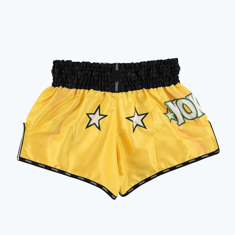 Pánské fitness šortky  YOKKAO Primate CarbonFit yellow 2