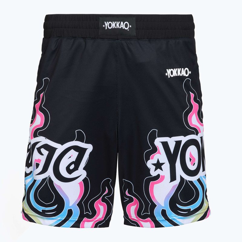 Pánské tréninkové šortky YOKKAO Flames Workout black