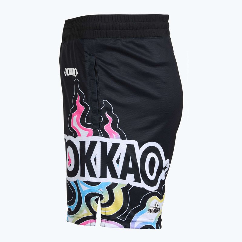 Pánské tréninkové šortky YOKKAO Flames Workout black 3