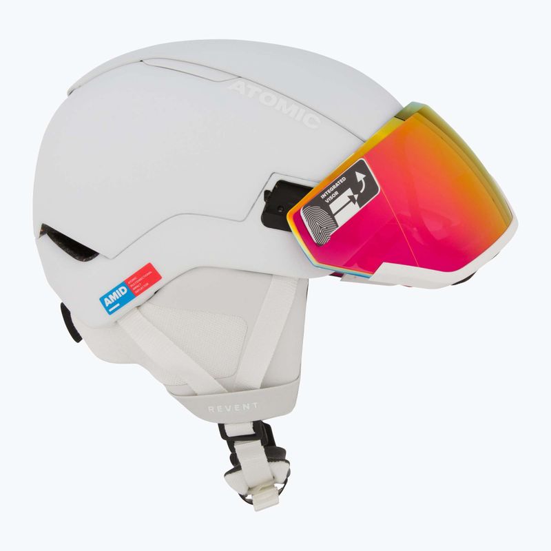 Lyžařská helma Atomic Revent GT Amid Visor HD white heather/red hd 6