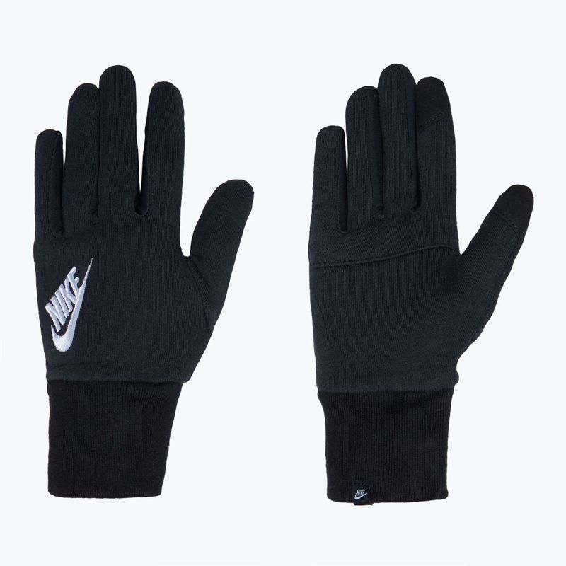 Dámské běžecké rukavice Nike Club Fleece black/white 2