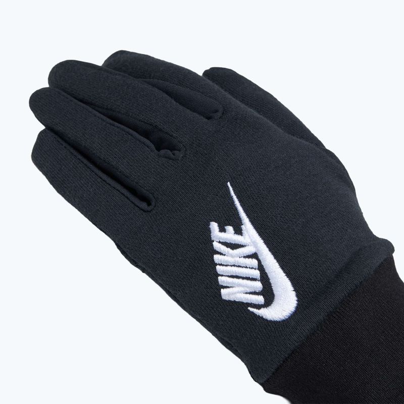 Dámské běžecké rukavice Nike Club Fleece black/white 4