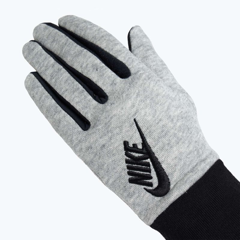 Dámské běžecké rukavice Nike Club Fleece grey heather/black/black 4