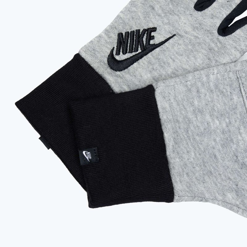 Dámské běžecké rukavice Nike Club Fleece grey heather/black/black 5