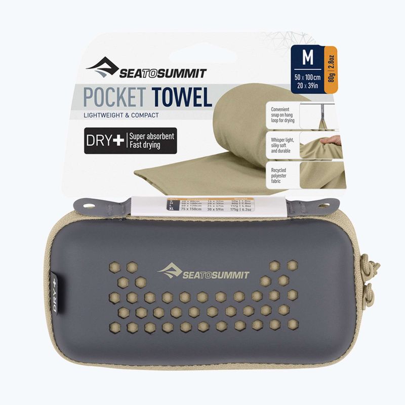 Rychleschnoucí ručník Sea to Summit Pocket Towel beluga 5