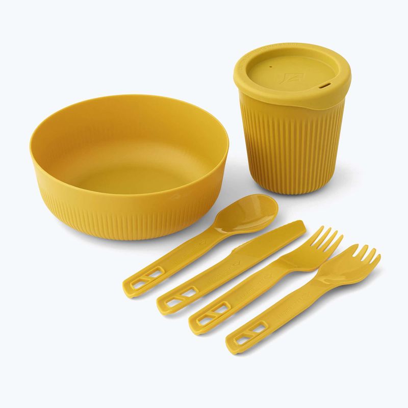 Sada turistického nádobí Sea to Summit Passage Dinnerware arrowwood yellow 2