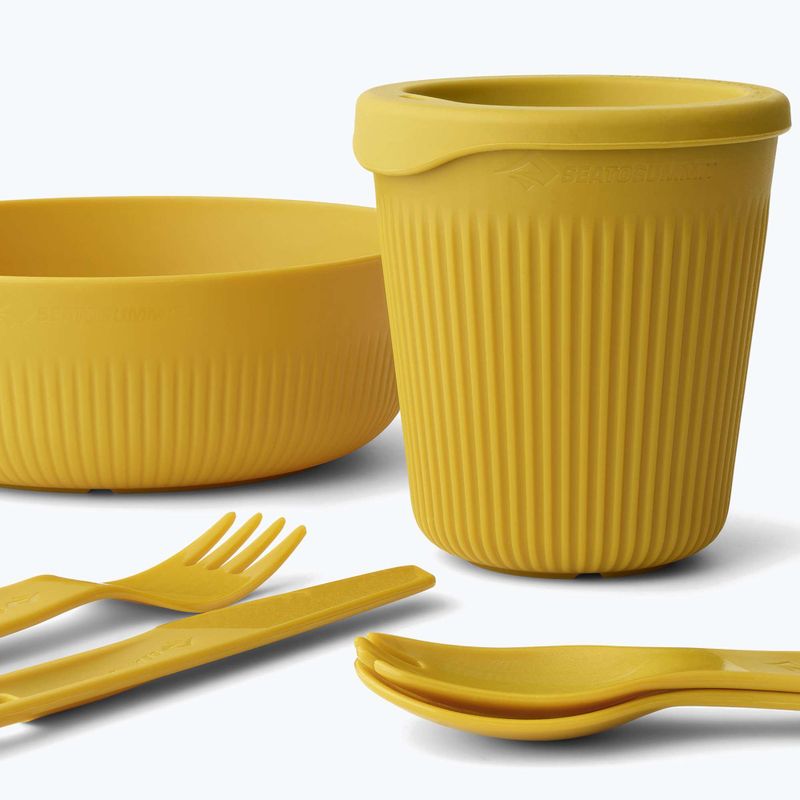 Sada turistického nádobí Sea to Summit Passage Dinnerware arrowwood yellow 3