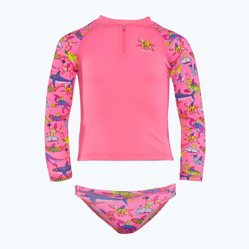 Dětská plavecká souprava Funkita Zippy Rashie & Brief learner lane