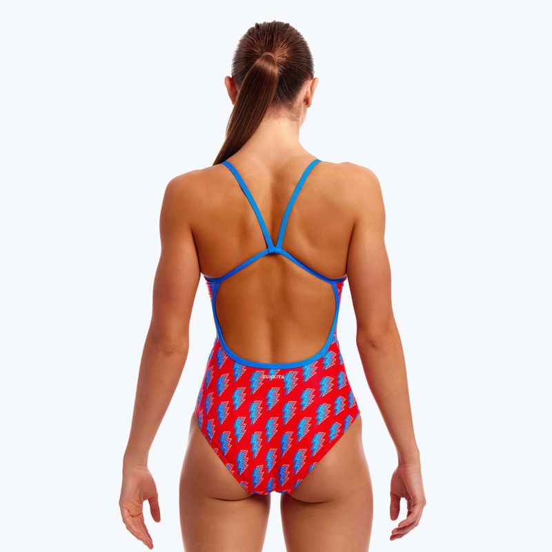 Dámské jednodílné plavky Funkita Single Strap One Piece hot volt 4