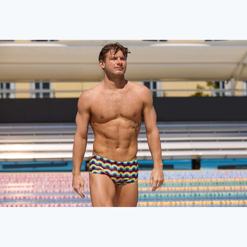 Pánské plavecké boxerky Funky Trunks Sidewinder Trunks rainbowie 7