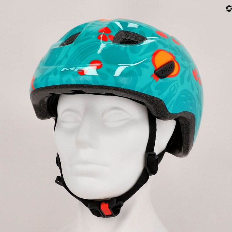 Dětská cyklistická helma MET Hooray green fruit glossy 9