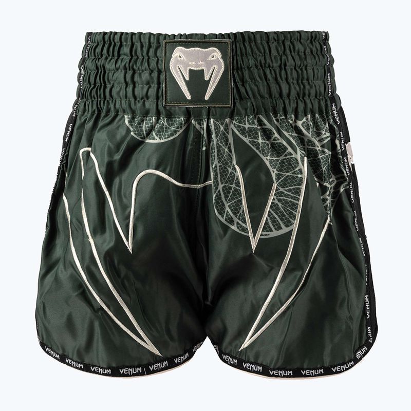 Pánské tréninkové šortky Venum Serpenti Muay Thai khaki/bronze/ivory