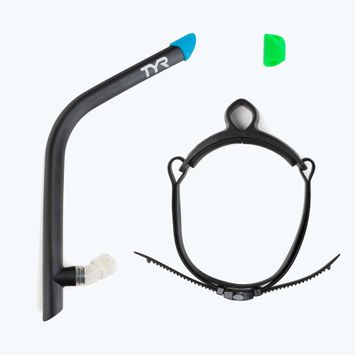 Plavecký šnorchl TYR Ultralite Snorkel 2.0 černo-modrý LSNRKL_001