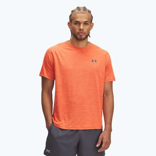 Pánské tričko Under Armour Tech Textured fire/ares red/castlerock