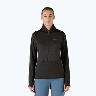 Dámská softshellová bunda Patagonia R1 Hybrid Pullover Hoody black