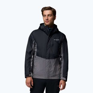 Pánská nepromokavá bunda Columbia Pouring Adventure III black/city grey