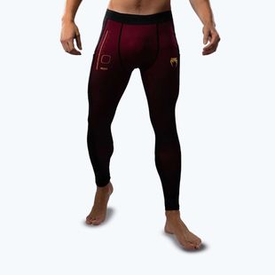 Pánské tréninkové legíny Venum Tactical XT Spats black/burgundy/gold