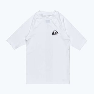 Quiksilver Everyday UPF50 bílé juniorské plavecké tričko