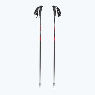 Lyžařské hole LEKI Hot Shot anodized black/eloxal gray/eloxal red