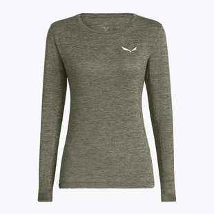 Dámské tričko Longsleeve Salewa Puez Melange Dry faded green melange