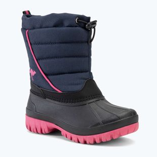 Juniorské sněhule KangaROOS K-Ben dk navy / daisy pink