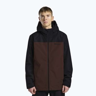 Pánská bunda 3v1 Jack Wolfskin Taubenberg 3In1 hot choc