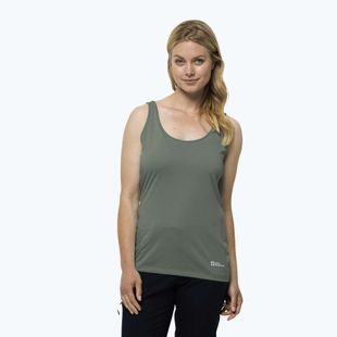 Dámské trekingové tričko  Jack Wolfskin Pack & Go Tank zelené 1807283