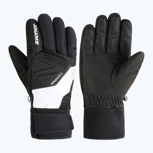 Pánské lyžařské rukavice ZIENER Gatis Aquashield black/white