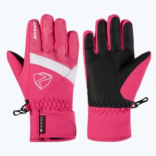 Dětské lyžařské rukavice ZIENER Leif GTX-Z tie-dye pop pink