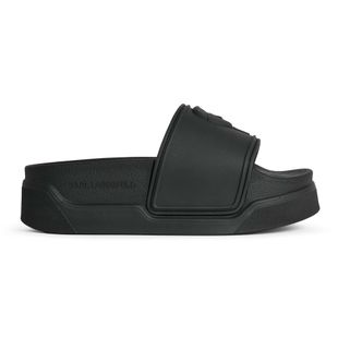 Dámské nazouváky KARL LAGERFELD Condominium Nft Relief black rubber
