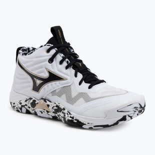 Volejbalové boty Mizuno Wave Momentum Elite Mid white/black/ge gold