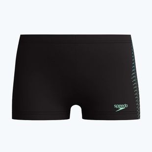 Dětské plavecké boxerky Speedo Plastisol Placement Aquashort black/alfalfa green