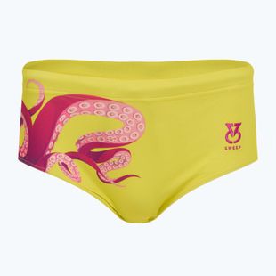 Pánské plavecké boxerky SWEEP Aqua Kraken pink/yellow